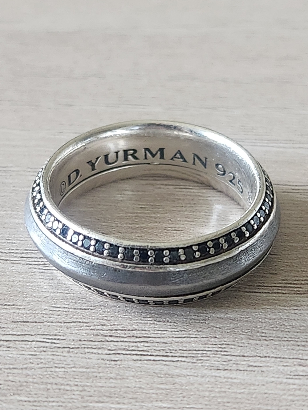 David Yurman | Diamond & Meteorite Knife Edge Band
